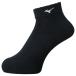 MIZUNO Mizuno короткие носки черный × белый волейбол носки 