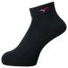 MIZUNO Mizuno короткие носки черный × Berry розовый волейбол носки 