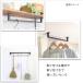 �E�H�[���o�[W600H70  �n���K�[�o�[ �Ǖt�� �A�C�A���o�[ �n���K�[ �N���[�[�b�g �������� ���� �ϗt�A�� �݂艺�� �{��x�� �����h���[���[�� ��  59-BLACK �֘A�摜4