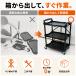 �c�[�����S�� 3�i �c�[���J�[�g �܂肽���� �L���X�^�[�t �g���s�v ���ω׏d90kg �H��S�� �H��J�[�g ��Ƒ�� �q�� �K���[�W�ړ� �H���� �H����[ 52614 �֘A�摜3
