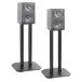 Duronic SPS1022-40 two book@ one collection speaker stand 40cm black color tabletop 16cmX16cm speaker put home theater for metal base 