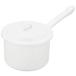 ni... tool Noda enamel single-handled pot saucepan cover attaching IH correspondence made in Japan white 14cm YN-S14