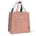  keep cool bag, fastener attaching lunch bag, is light compact tote bag, heat insulation bag ( pink )