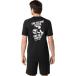 [ Asics ]p Ractis рубашка с коротким рукавом ( задняя сторона графика ) 2053A244-001 волейбол [VB] vb-s-shirts