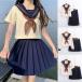  one part! large size JK uniform high school student school uniform uniform sailor suit costume play clothes fancy dress costume .. manner pleated skirt go in . type graduation ceremony culture festival 