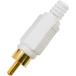 DIY обработка для RCA штекер 1 шт белый ремонт собственное производство для 