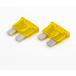  flat type плавкий предохранитель 20A DC32V ATC модель желтый 2 штук 