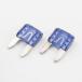  flat type плавкий предохранитель Mini 15A DC32V ATM модель синий 2 штук 