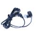  высококлассный слуховай аппарат длина 1m 2.5mm особый штекер L модель чёрный простой упаковка товар 