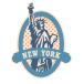 [ официальный Sticker Kingdom Japan] New York стикер Newyork Sticker кемпинг путешествие путешествие водонепроницаемый наклейка чемодан и т.п. применение (27.NYclassic)