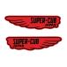  Super Cub стикер 2 шт. комплект Super Cub наклейка 2 шт. комплект SuperCub Sticker SuperCub Seal водонепроницаемый стикер (Wing.Red)