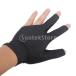  left hand for gloves Pro 3 finger glove open finger ... flexible billiards glove all 4 color is possible to choose - black 