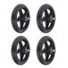 4x durability wheelchair front caster wheel exchange for wheel parts tool 7 -inch black 