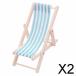 2xStriped из дерева lounge стул 1/12 кукольный дом миниатюра мебель зеленый полоса 