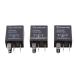  universal car boat electron parts 4 pin SPST relay 24V 30A 3 piece set 