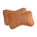  автомобильный подушка для шеи подголовники движение средний путешествие легкая установка шея поддержка Brown 2 шт 