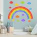  Rainbow k громкий настенный стикер wall искусство оборудование орнамент современный . настенный стикер стена . диван. фон ребенок уход за детьми .. внизу дом. оборудование орнамент 