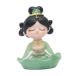  girl. image resin made Buddhism. young lady. ornament cake display shelf home use green 