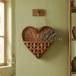  орнамент корзина Heart место хранения корзина из дерева wall корзина вязаный tech s коричневый подвешивание ниже трос стена поверхность установка . салон орнамент living вход ... применение 