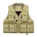  sport & outdoor hunting fishing fishing vest jacket multi pocket all 3 color is possible to choose - khaki, XL