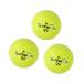3 шт мяч для гольфа Golf тренировка мяч тренировка место обратная сторона двор Golf сопутствующие товары желтый 