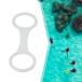  дайвинг с аквалангом воздуховод "snorkel" зажим quick release петля стиль дайвинг маска ремешок камера держатель белый 