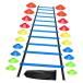  Agility лестница Jump препятствие предмет тренировка для место хранения сумка имеется гибкий аксессуары голубой 