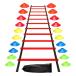  Agility лестница Jump препятствие предмет тренировка для место хранения сумка имеется гибкий аксессуары ( красный )