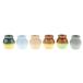  porcelain colorful 1:12 scale doll house miniature vase set all 6 point 