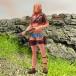 1/64 шкала Western девушка фигурка kau девушка железная дорога модель песок место расположение оборудование орнамент миниатюра scene полимер производства женщина фигурка покрашен 