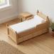  кукольный дом bed деревянная рама место хранения выдвижной ящик матрац способ tech s коричневый -OB11.. scene миниатюра мебель дисплей маленький часть магазин расположение . применение 