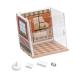 DIY миниатюра house комплект подарок 3D сборка игрушка Mini house сборка craft комплект крыша нет обои 