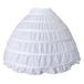 6 обруч pechi пальто Vintage белый длинный 6 обруч полный pechi пальто свадьба мяч свободная домашняя одежда Clino Lynn юбка 