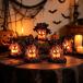 4 штук входит Halloween tree свет украшение настольный орнамент светится лицо. скульптура имеется .. реквизит офис фестиваль house украшение 