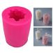 3D rose candle mold cylinder form rose flower silicon mold DIY own made molasses . candle bus bom Mini soap lotion bar wax me