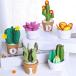  party новый год начинающий поэтому. Mini DIY фетр суккулентное растение материал комплект 3D