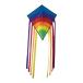  Rainbow f Leica ito ребенок взрослый игрушка большой пляж кайт длинный tail голубой head 