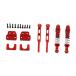 RC задний амортизатор комплект 1:12 шкала MN82T LC79 MN82S для крепление аппаратное обеспечение красный 