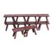 10 шт 1:12 кукольный дом мебель bench миниатюра bench стул DIY подарок retro симуляция модель мебель декортивный элемент двор Home 