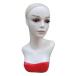  женский глянцевый белый . настоящий . манекен head, парик / шляпа / шарф / сетка для волос имеется ювелирные изделия дисплей подставка - красный 