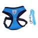  high quality dog the best Harness safety training for Harness adjustment possibility soft comfortable all 4 color 3 size - blue, M