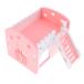  hamster house natural living tree structure castle small animals Play undochu- toy - pink 