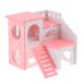  хомяк house клетка из дерева. маленький животное vi la шляпа играть игрушка розовый 