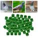 100 шт 2022 aluminium Dub рейсинг Pigeon foot кольцо частота 8mm glass green 
