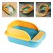  для домашних животных туалетный наполнитель tray Sand box контейнер open top bed хлеб кошка для туалет лопата имеется желтый зеленый 