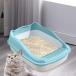  open top кошка туалетный наполнитель коробка закрытый кошка .. домашнее животное песок tray голубой 48X34.7X18CM