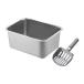 . кошка туалетный наполнитель tray закрытый кошка мелкие животные для нержавеющая сталь сталь домашнее животное песок tray 45x35x15cm