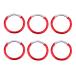 6 шт раунд зажим крюк springs уплотнительное кольцо цепочка для ключей kalabina все 5 цвет - красный 