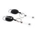 2 piece 60cm steel wire discount included possibility key chain key ring key holder reel ID holder 