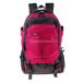 防水 ナイロン バックパック リュックザック デイパック 旅行バック 登山バッグ アウトドアスポーツ用 全3色 - ローズレッド, 25L